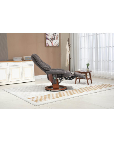 Крісло для відпочинку Avko Style ARMH 003 Dark Grey з масажем та підігрівом