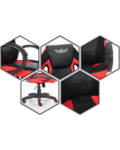 Комп'ютерне крісло Nordhold Ullr RED
