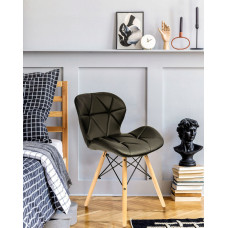Крісло JUMI Scandinavian Design (еко-шкіра) Black
