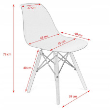 Крісло JUMI Plastic Chair White