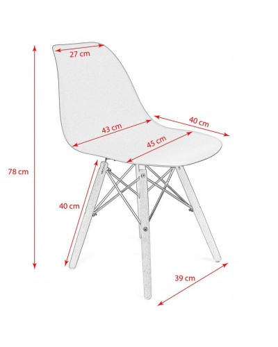 Крісло JUMI Plastic Chair White