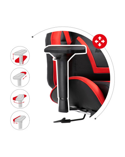 Комп'ютерне крісло ZANO FALCOR RED + оригінальний килимок для миші!