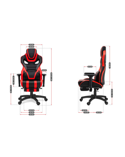 Комп'ютерне крісло ZANO FALCOR RED + оригінальний килимок для миші!