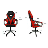 Комп'ютерне крісло ZANO RACER RED + оригінальний килимок для миші!
