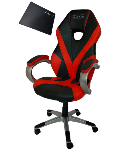Комп'ютерне крісло ZANO RACER RED + оригінальний килимок для миші!
