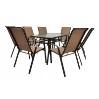 Стіл садовий Kontrast MAJORKA BROWN 120*70*70 см.