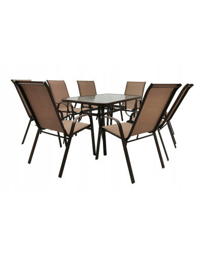Стіл садовий Kontrast MAJORKA BROWN 120*70*70 см.