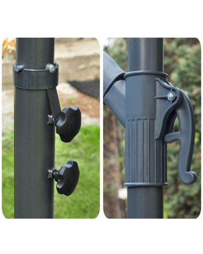 Садова парасоля GardenLine Grey 3,5 м