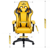 Комп'ютерне крісло Hell's HC-1007 Yellow