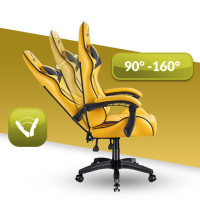 Комп'ютерне крісло Hell's HC-1007 Yellow