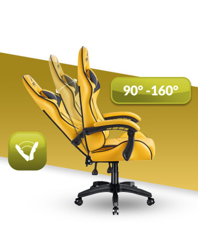 Комп'ютерне крісло Hell's HC-1007 Yellow