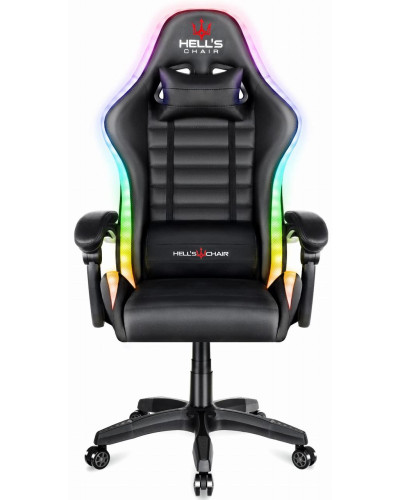 Комп'ютерне крісло Hell's HC-1003 LED RGB Black