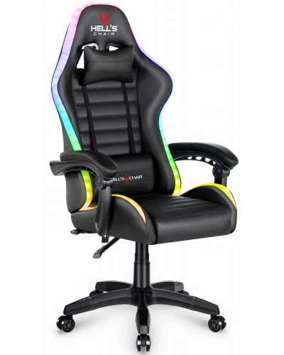Комп'ютерне крісло Hell's HC-1003 LED RGB Black