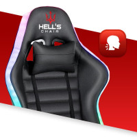 Комп'ютерне крісло Hell's HC-1003 LED RGB Black