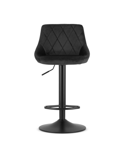 Барний стілець LEOBERT KAST Black (Aksamit)