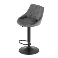 Барний стілець LEOBERT KAST Grey (Aksamit)