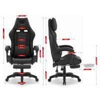 Комп'ютерне крісло Hell's HC-1039 Black (тканина)