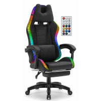 Комп'ютерне крісло Hell's HC-1039 LED RGB (тканина)