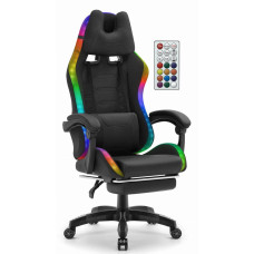 Комп'ютерне крісло Hell's HC-1039 LED RGB (тканина)