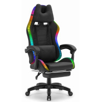 Комп'ютерне крісло Hell's HC-1039 LED RGB (тканина)