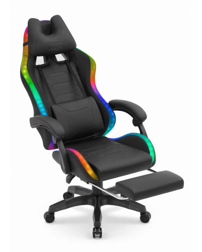 Комп'ютерне крісло Hell's HC-1039 LED RGB (тканина)