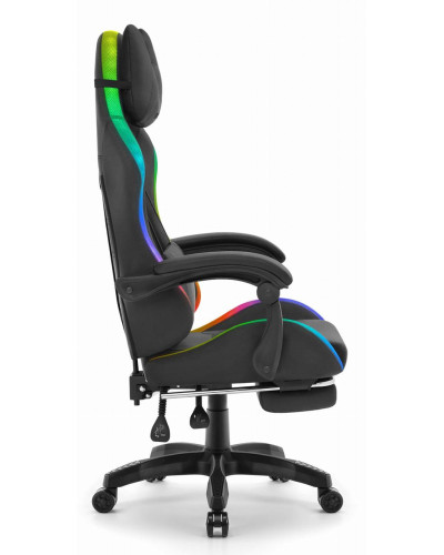 Комп'ютерне крісло Hell's HC-1039 LED RGB (тканина)