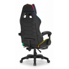 Комп'ютерне крісло Hell's HC-1039 LED RGB (тканина)