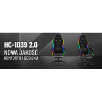 Комп'ютерне крісло Hell's HC-1039 LED RGB (тканина)