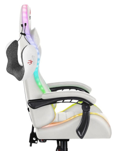 Комп'ютерне крісло Hell's HC-1003 LED RGB White