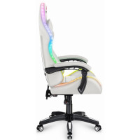 Комп'ютерне крісло Hell's HC-1003 LED RGB White