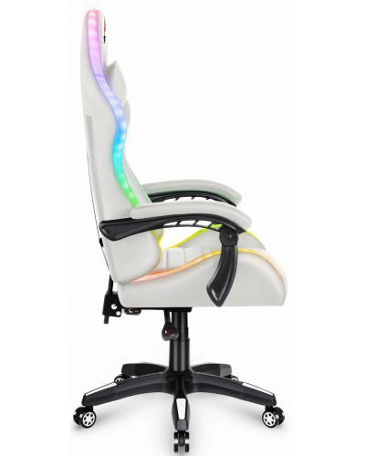 Комп'ютерне крісло Hell's HC-1003 LED RGB White