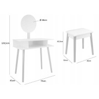 Туалетний столик GardenLine Bergen White
