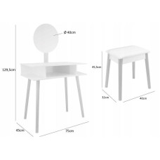 Туалетний столик GardenLine Bergen White