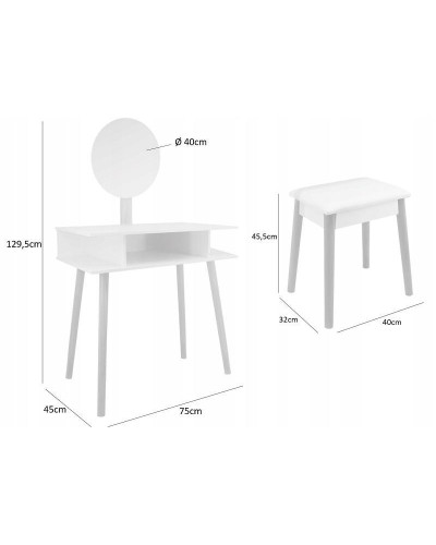 Туалетний столик GardenLine Bergen White
