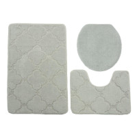 Комплект килимків для ванної та туалету KONTRAST MALTA light gray