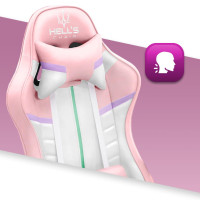 Комп'ютерне крісло Hell's Chair HC-1004 Rainbow PINK
