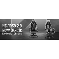Комп'ютерне крісло Hell's HC-1039 Gray-Black (тканина)