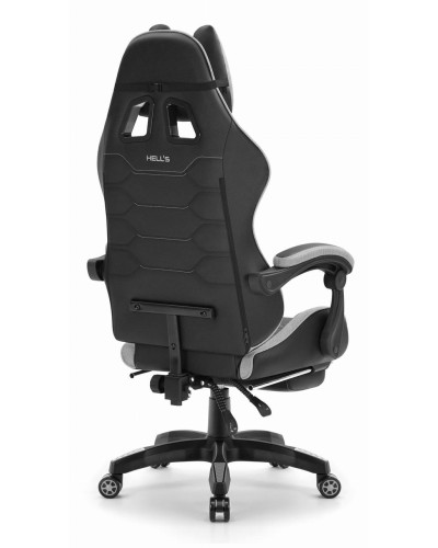 Комп'ютерне крісло Hell's HC-1039 Gray-Black (тканина)