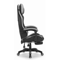 Комп'ютерне крісло Hell's HC-1039 Gray-Black (тканина)
