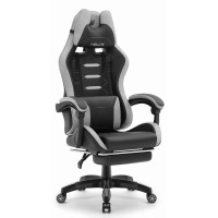 Комп'ютерне крісло Hell's HC-1039 Gray-Black (тканина)