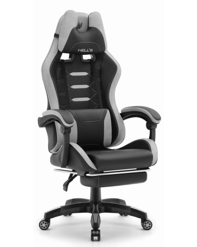 Комп'ютерне крісло Hell's HC-1039 Gray-Black (тканина)