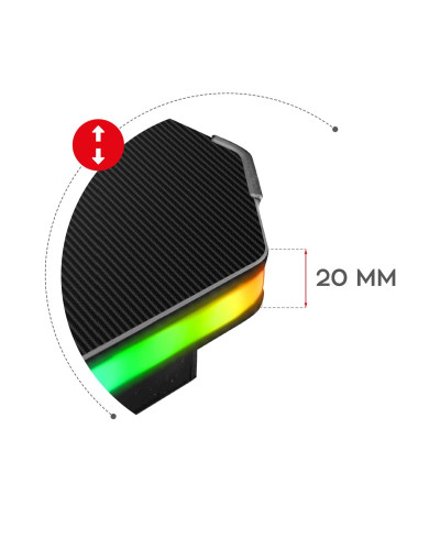 Комп'ютерний стіл HUZARO HERO 2.5 RGB