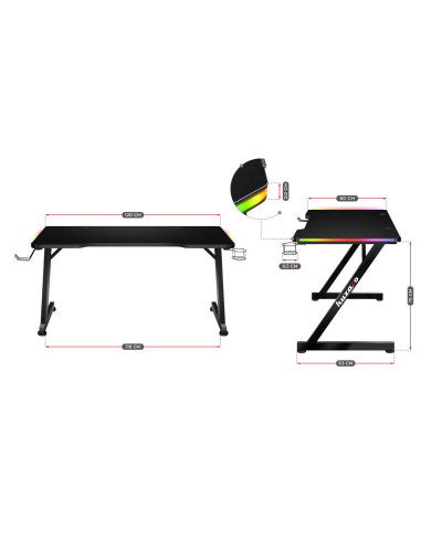 Комп'ютерний стіл HUZARO HERO 2.5 RGB