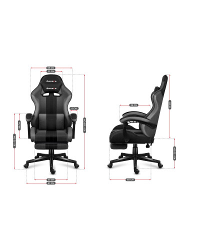 Комп'ютерне крісло Huzaro Force 4.7 Grey тканина