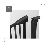 Бар’єр міжкімнатний-сходовий Tulano Guardian 3.0 Black 75-110 см.