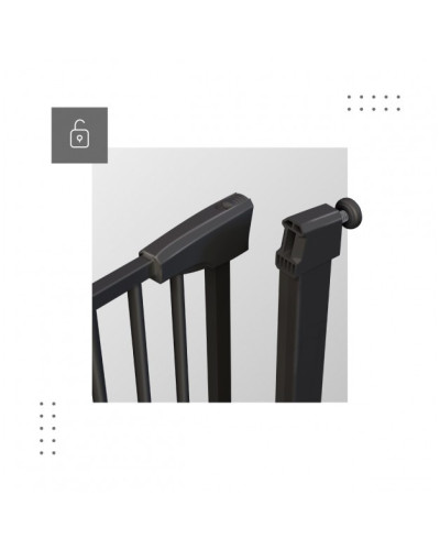 Бар’єр міжкімнатний-сходовий Tulano Guardian 3.0 Black 75-110 см.