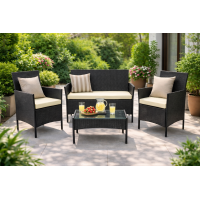 Набір садових меблів GardenLine Reno Black