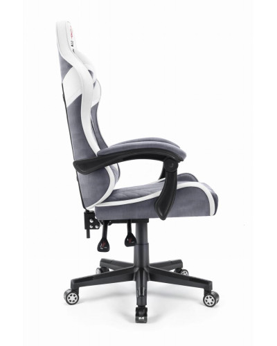 Комп'ютерне крісло Hell's Chair HC-1004 White-Grey (тканина)
