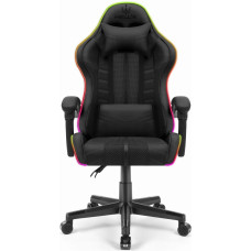 Комп'ютерне крісло Hell's Chair HC-1004 Black LED (тканина)