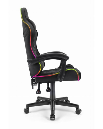 Комп'ютерне крісло Hell's Chair HC-1004 Black LED (тканина)